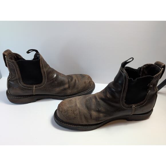 Ariat Groundbreaker Chelsea Work Boots Waterproof Steel Toe Size 10D Mens - Picture 5 of 8